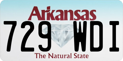 AR license plate 729WDI