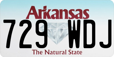AR license plate 729WDJ