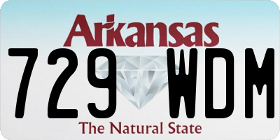 AR license plate 729WDM