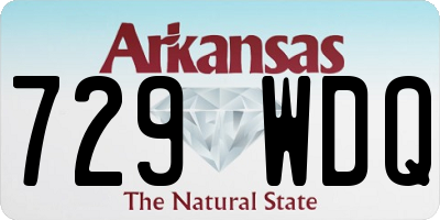 AR license plate 729WDQ