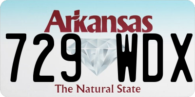 AR license plate 729WDX