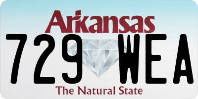 AR license plate 729WEA