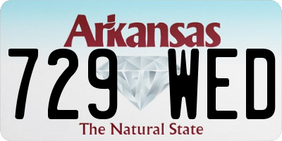 AR license plate 729WED
