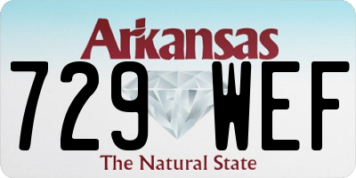 AR license plate 729WEF
