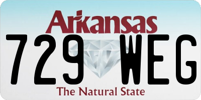 AR license plate 729WEG