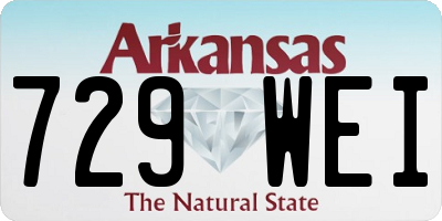 AR license plate 729WEI