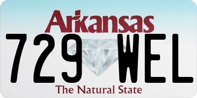 AR license plate 729WEL