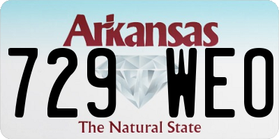 AR license plate 729WEO