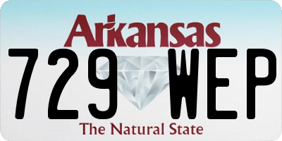 AR license plate 729WEP