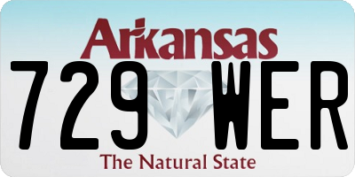 AR license plate 729WER