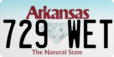 AR license plate 729WET