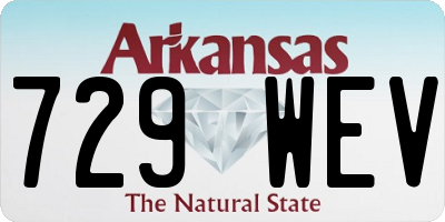 AR license plate 729WEV