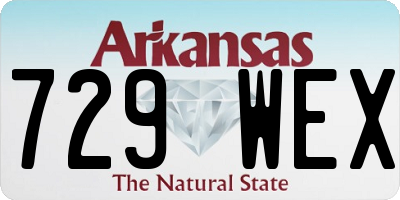 AR license plate 729WEX
