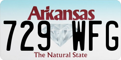 AR license plate 729WFG
