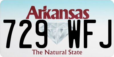 AR license plate 729WFJ