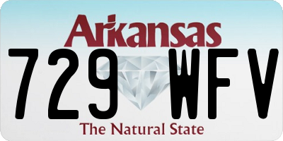 AR license plate 729WFV