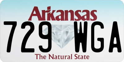 AR license plate 729WGA