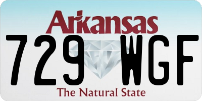 AR license plate 729WGF