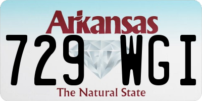 AR license plate 729WGI