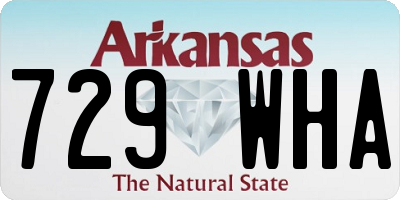 AR license plate 729WHA