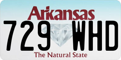 AR license plate 729WHD