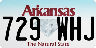 AR license plate 729WHJ