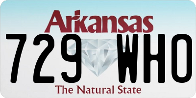 AR license plate 729WHO