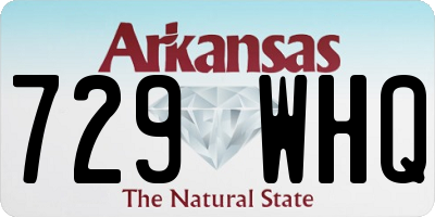 AR license plate 729WHQ