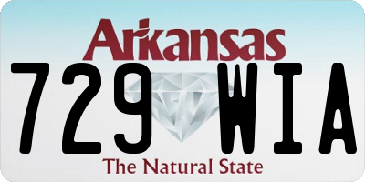 AR license plate 729WIA