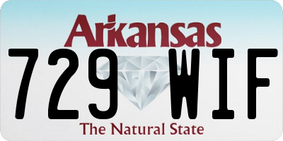 AR license plate 729WIF