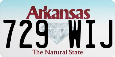 AR license plate 729WIJ