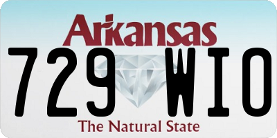 AR license plate 729WIO