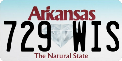 AR license plate 729WIS