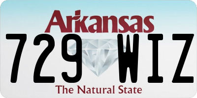 AR license plate 729WIZ