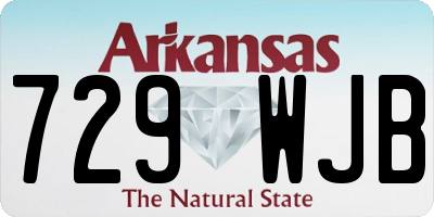 AR license plate 729WJB