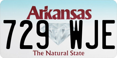 AR license plate 729WJE