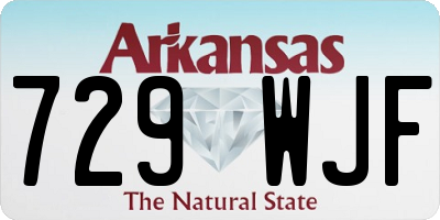 AR license plate 729WJF
