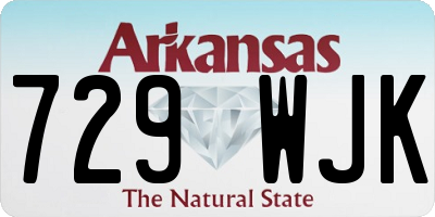 AR license plate 729WJK