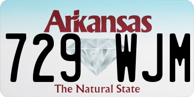 AR license plate 729WJM