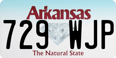 AR license plate 729WJP
