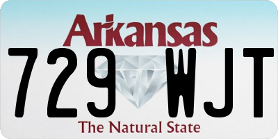 AR license plate 729WJT