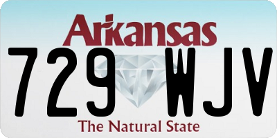 AR license plate 729WJV