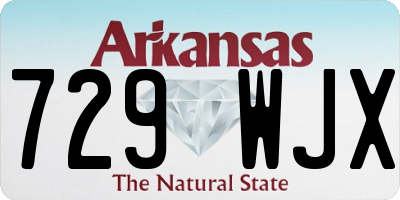 AR license plate 729WJX