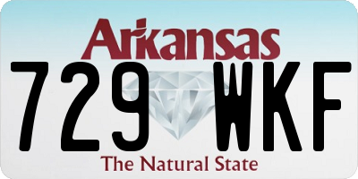 AR license plate 729WKF