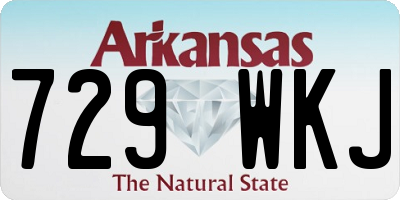 AR license plate 729WKJ