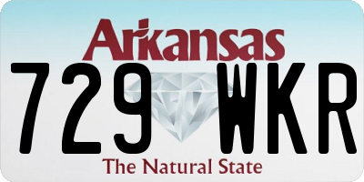 AR license plate 729WKR