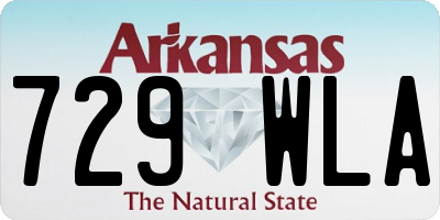 AR license plate 729WLA