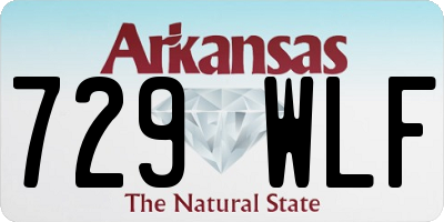AR license plate 729WLF