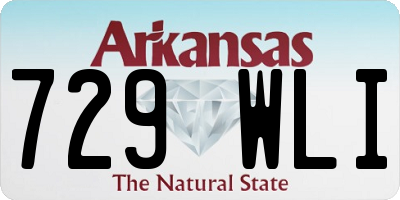 AR license plate 729WLI