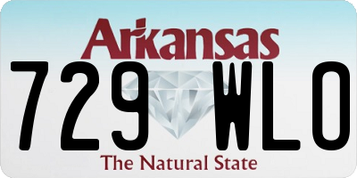 AR license plate 729WLO